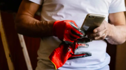 Person using tablet